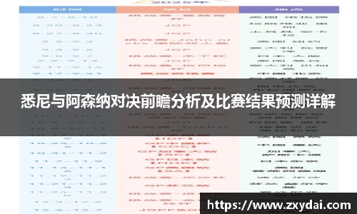 悉尼与阿森纳对决前瞻分析及比赛结果预测详解